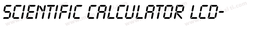 Scientific Calculator LCD字体转换
